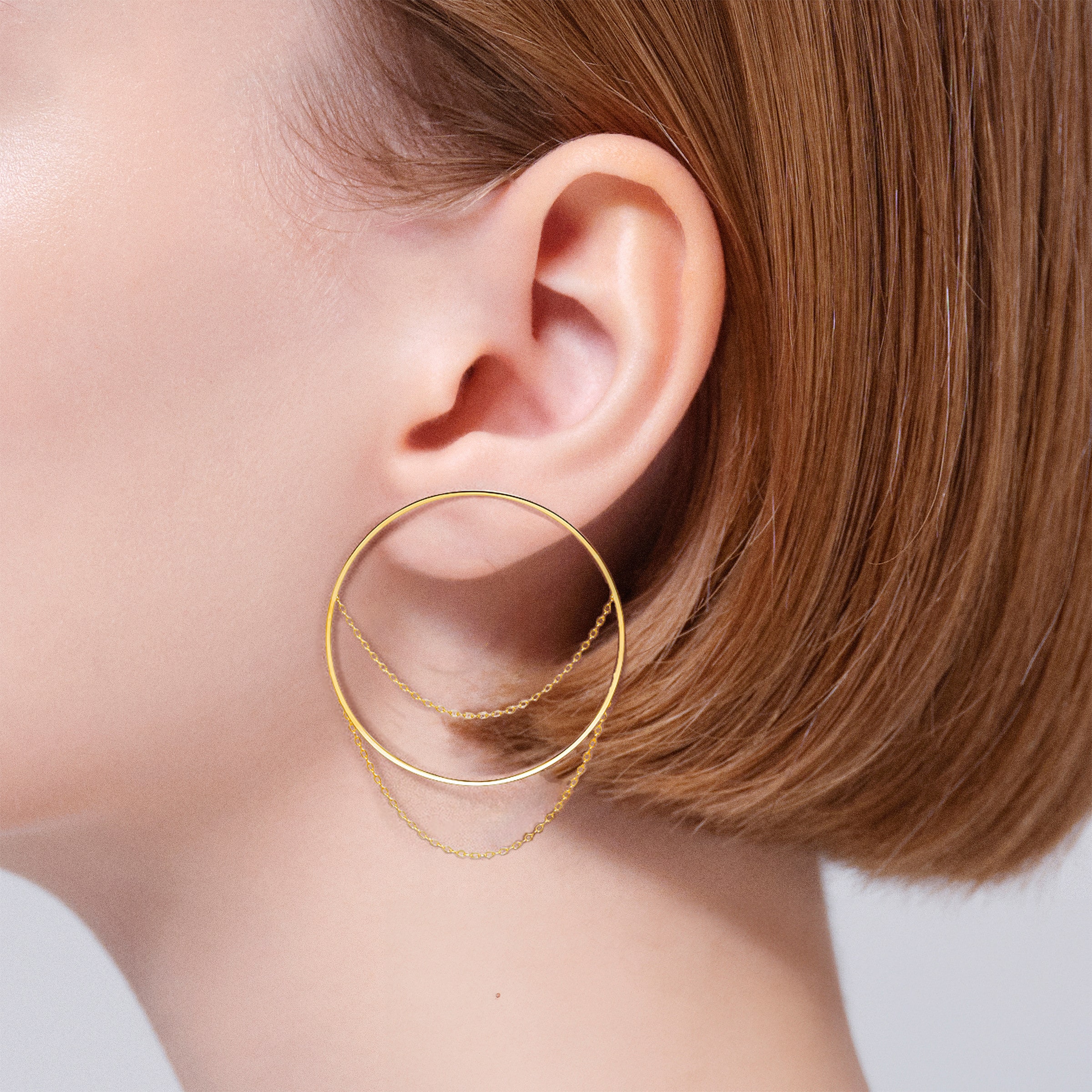 ビンドゥチェーンフープ ピアス | AHKAH / アーカー | 【公式