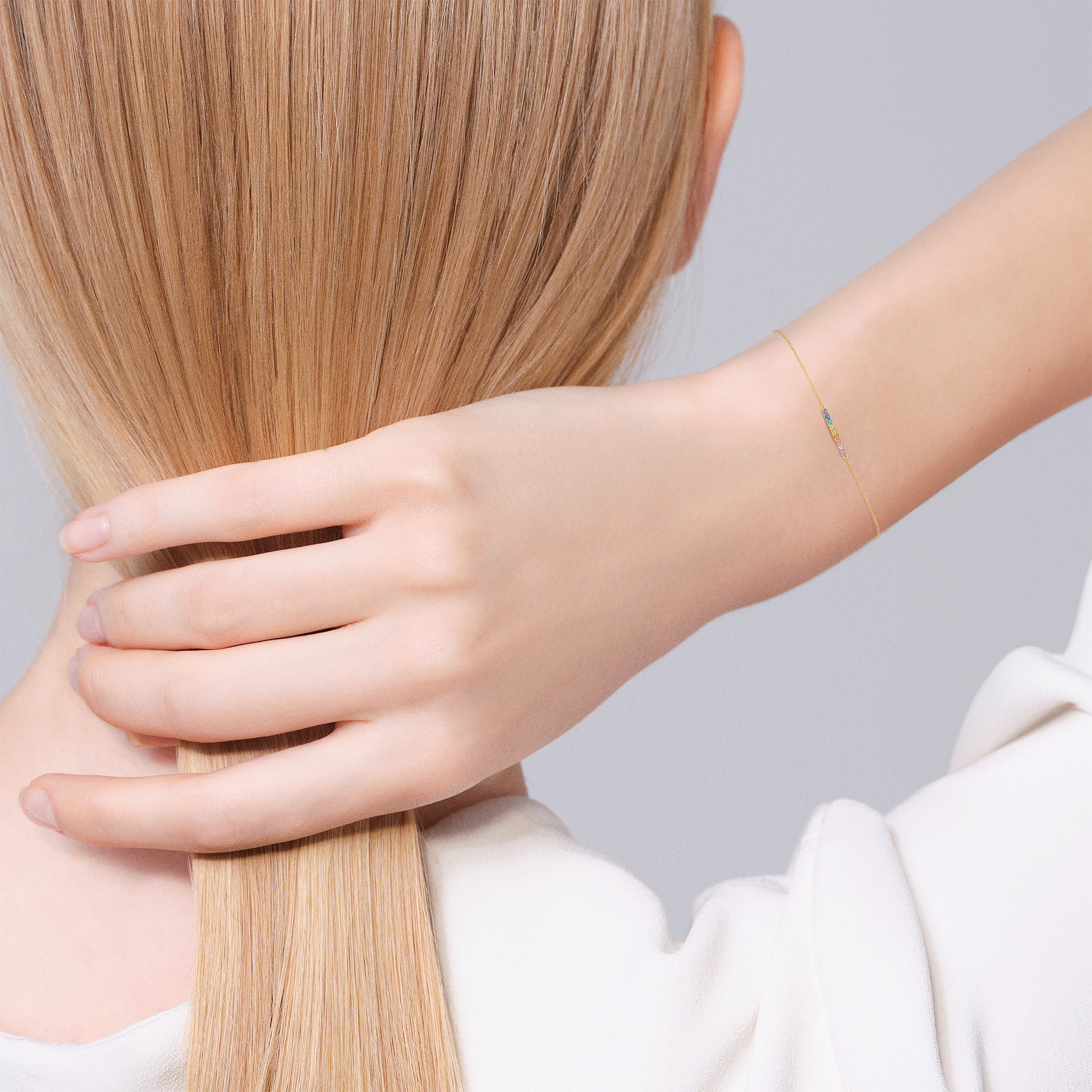 ティナチェーン（レインボー） ブレスレット | AHKAH / アーカー