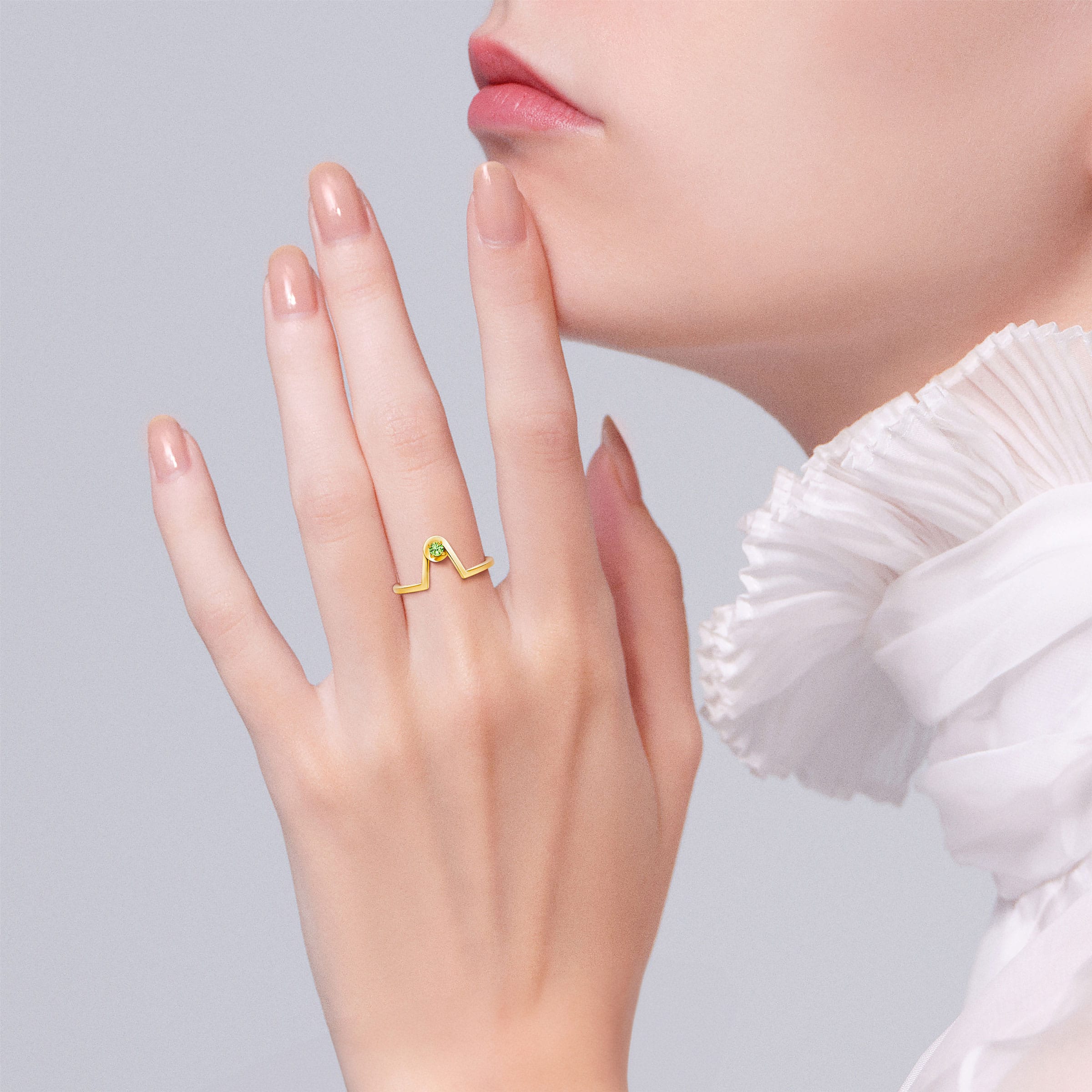 アーカースプリング（グリーンガーネット） リング | AHKAH / アーカー