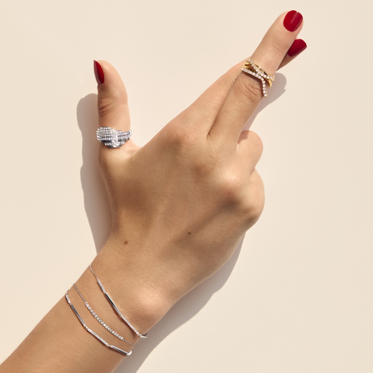 アーカー AHKAH シャンデリア ブレスレット 新品未使用 YG シャンデリアレイヤード ブレスレット | AHKAH / アーカー