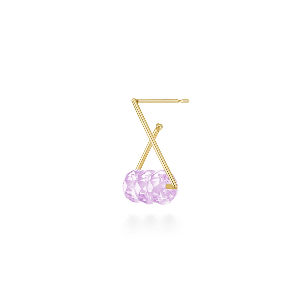 アーカースプリングシークインエーライン（アメジスト） ピアス