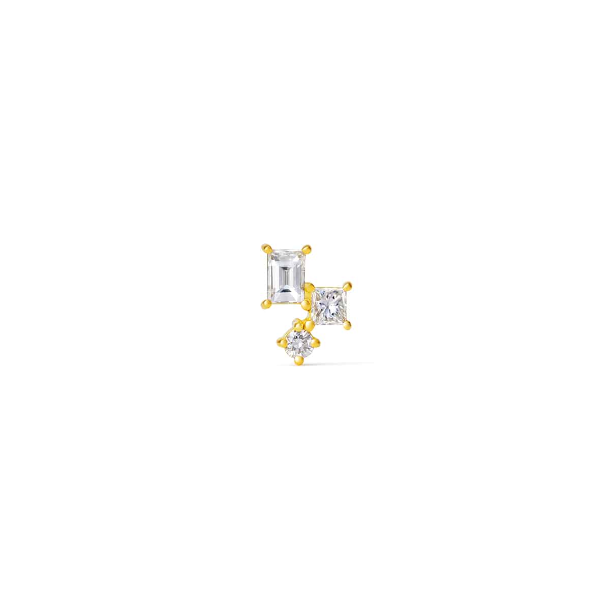 モザイクソラナ ピアス | AHKAH（アーカー）| 公式オンラインサイト