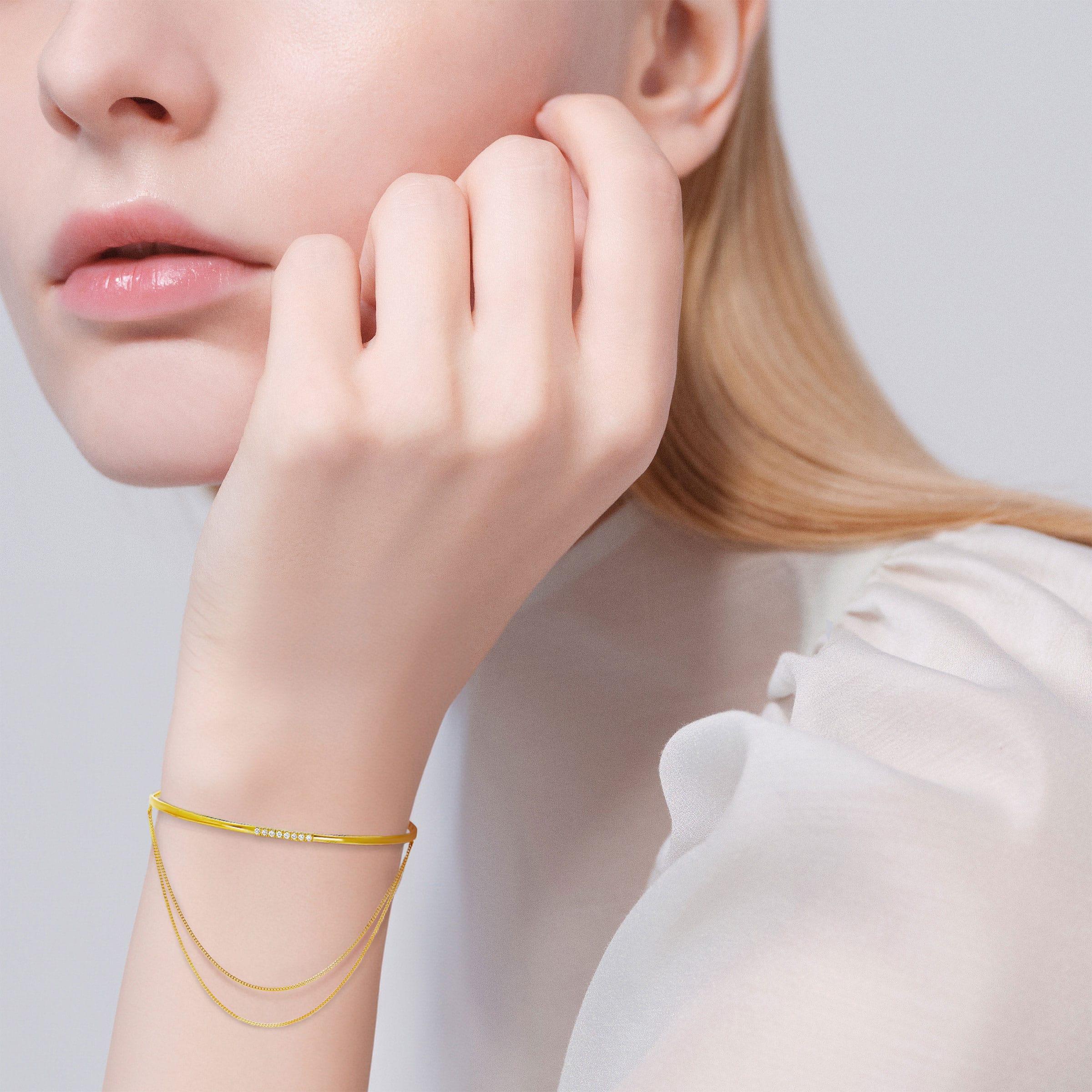 シャンデリアチェーン バングル | AHKAH / アーカー | 【公式