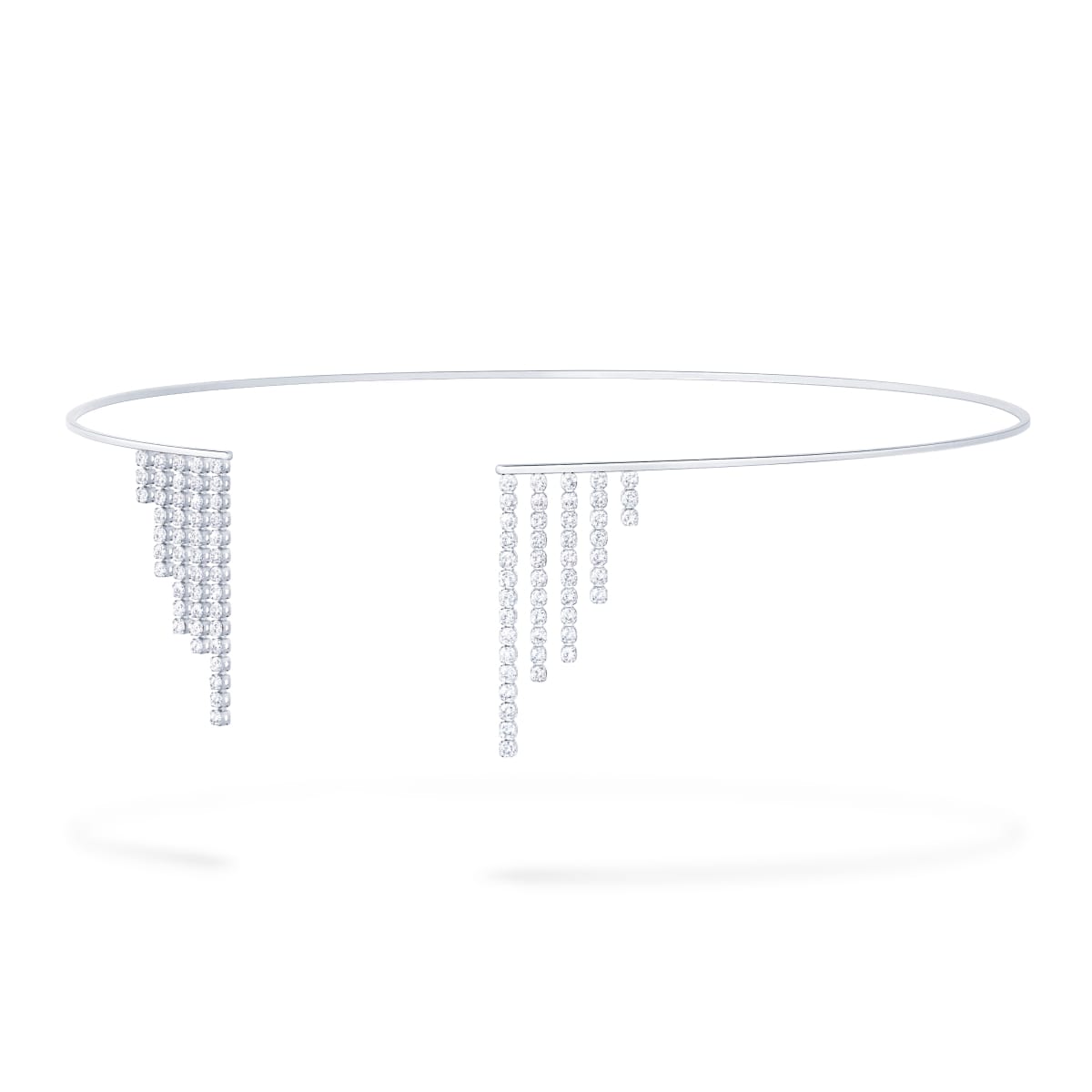 【最終値下げ】AHKAH ハートパヴェ アンクレット ホワイトゴールド アーカー AHKAH 富士屋 ◇ 値下げ品◇アーカー ハートパヴェネックレス ダイヤ