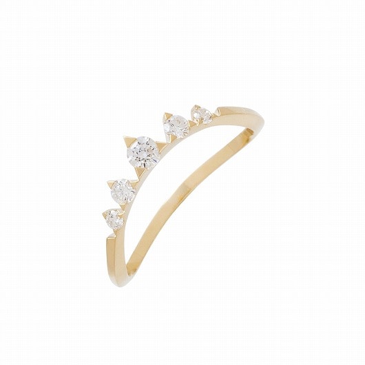 定価約12万円☆アーカー　レメディリング　K18 ダイヤ　0.15ct  約8号