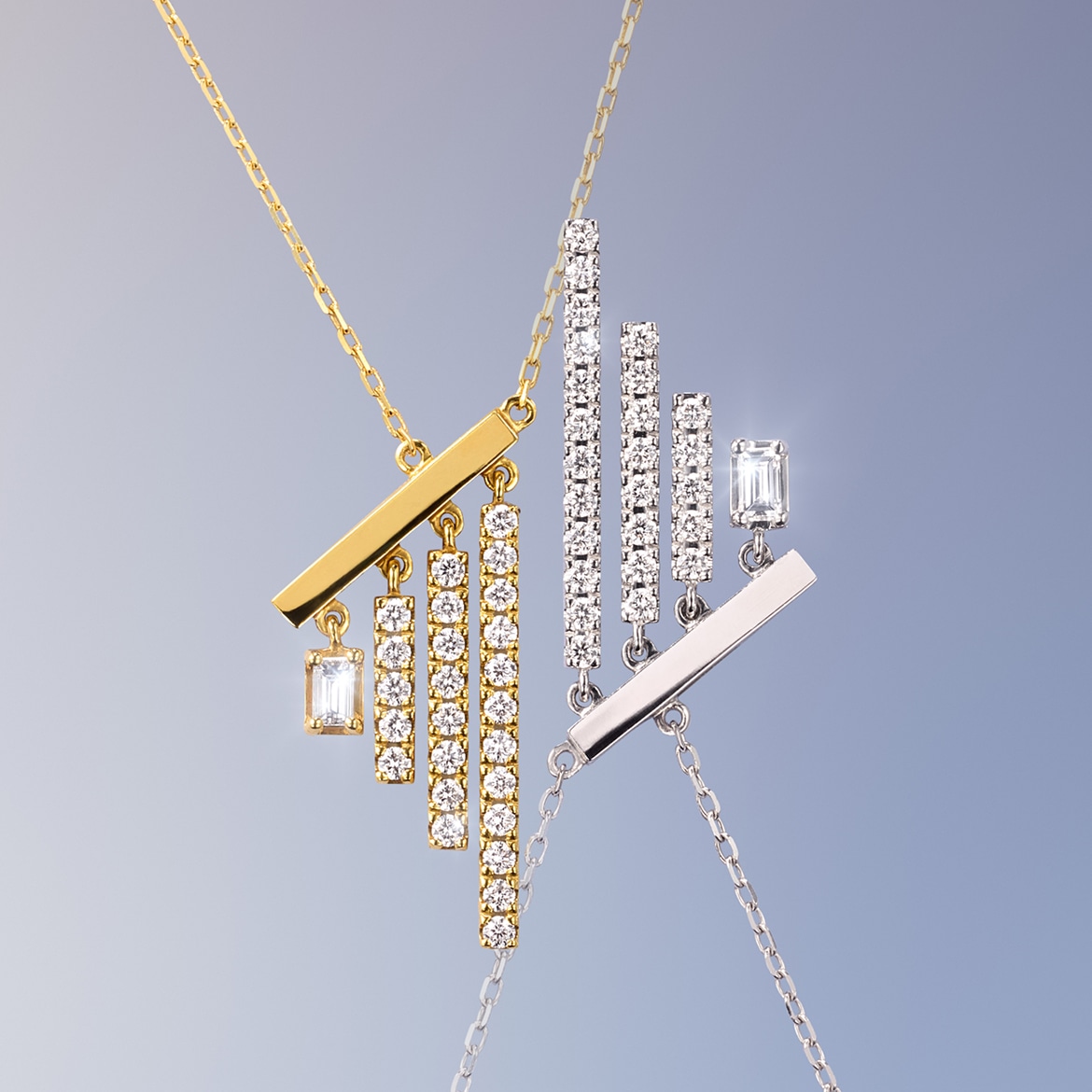AHKAH♡数回使用のみ♡シャンデリアバケットネックレス 18K シャンデリアバゲット ネックレス | AHKAH / アーカー | 【公式