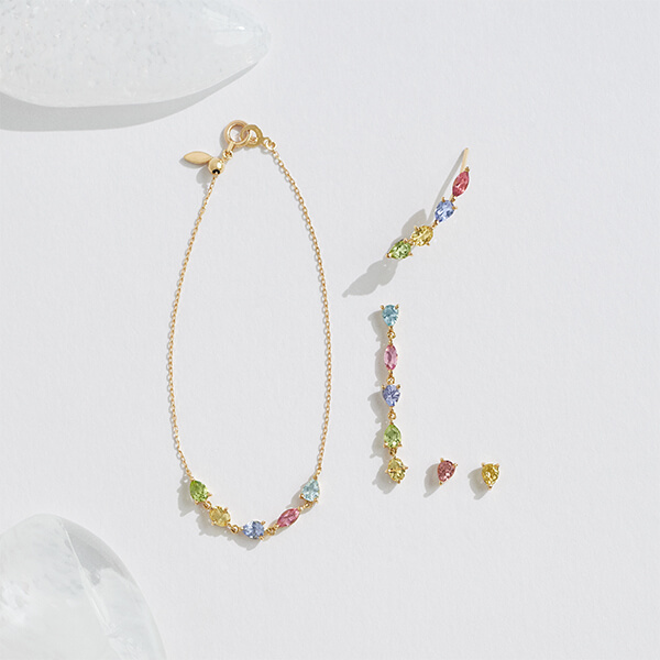 AHKAH 2019ss コサージュピアス（マルチカラー）、インセンスピアス 2019 SS | AHKAH Online Shop「アーカー公式通販サイト」